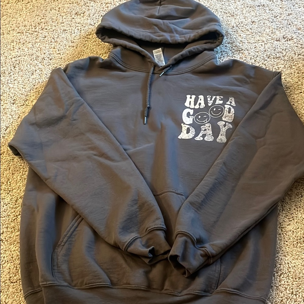 Men's Black Graphic Hoodie